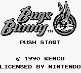 Bugs Bunny, The - Crazy Castle (USA, Europe) Title Screen